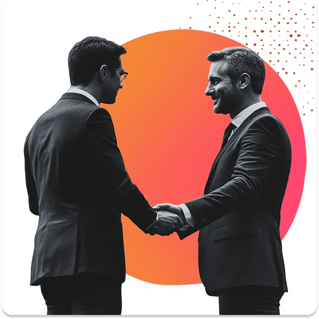 Business partners shaking hands