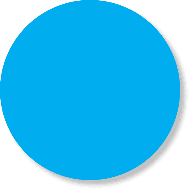 Blue Circle Top Right